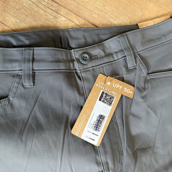 Eddie Bauer Men’s Lined Rainier Pants 34x30 Gray NWT UPF 50+ Active Fit Hiking - Picture 2 of 6